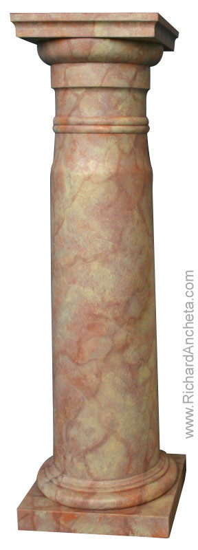 faux column marbling- peinture décorative - Montreal